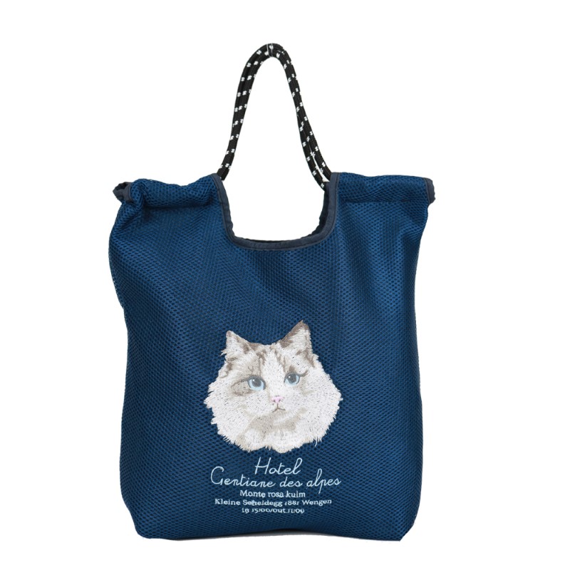 SOBIA メッシュ刺繍コードトート ペルシャ